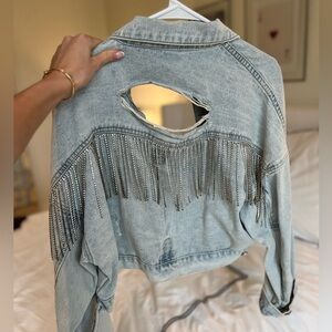 Blue b denim jacket
